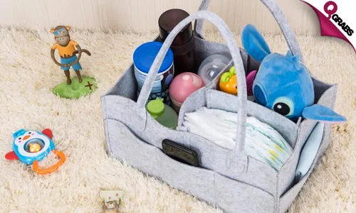 Foldable Caddy Diaper Organizer!
